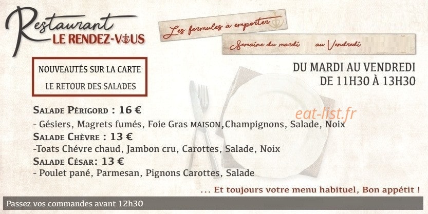 Le rendez-vous — carte page 1