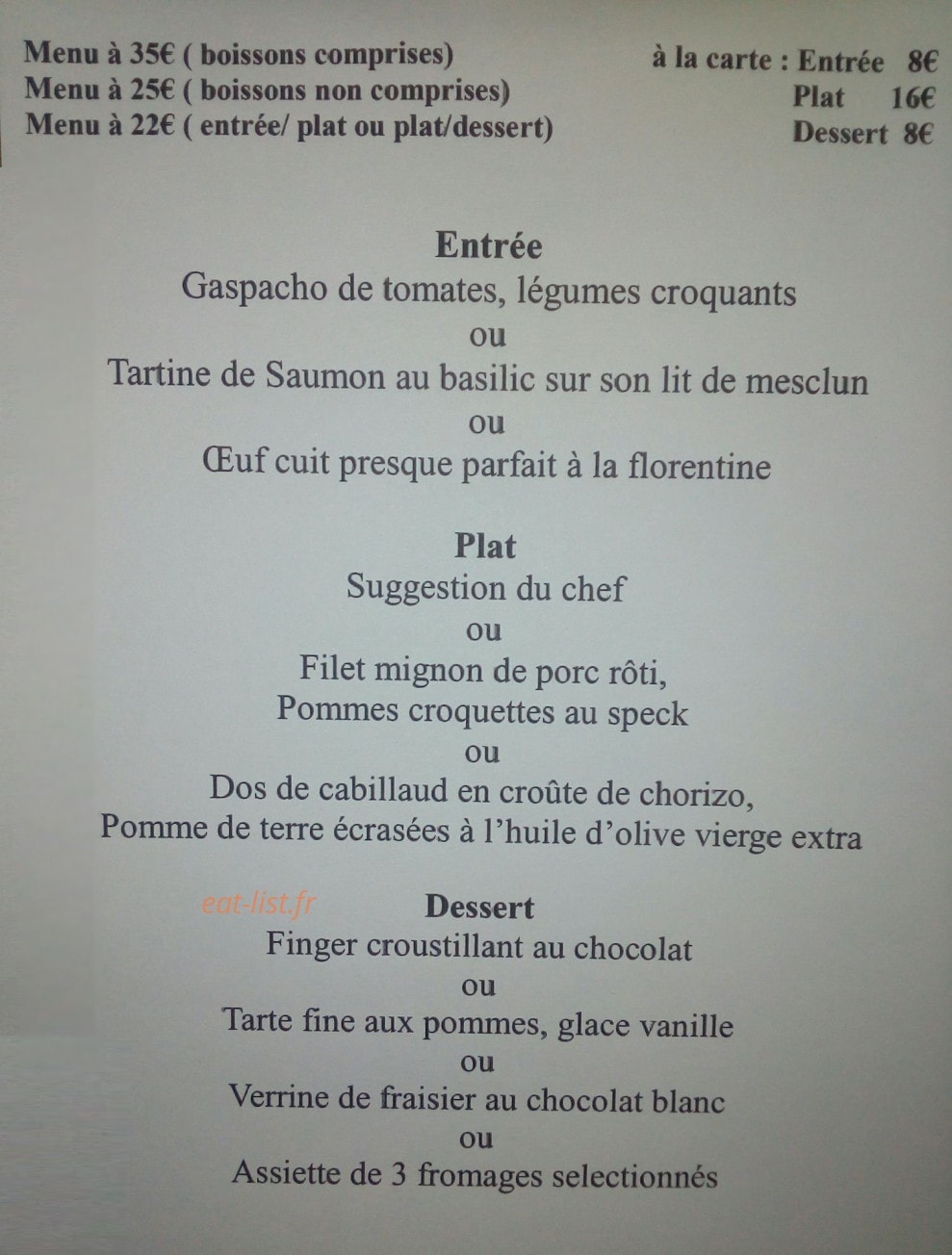 Le Saint M — carte page 1