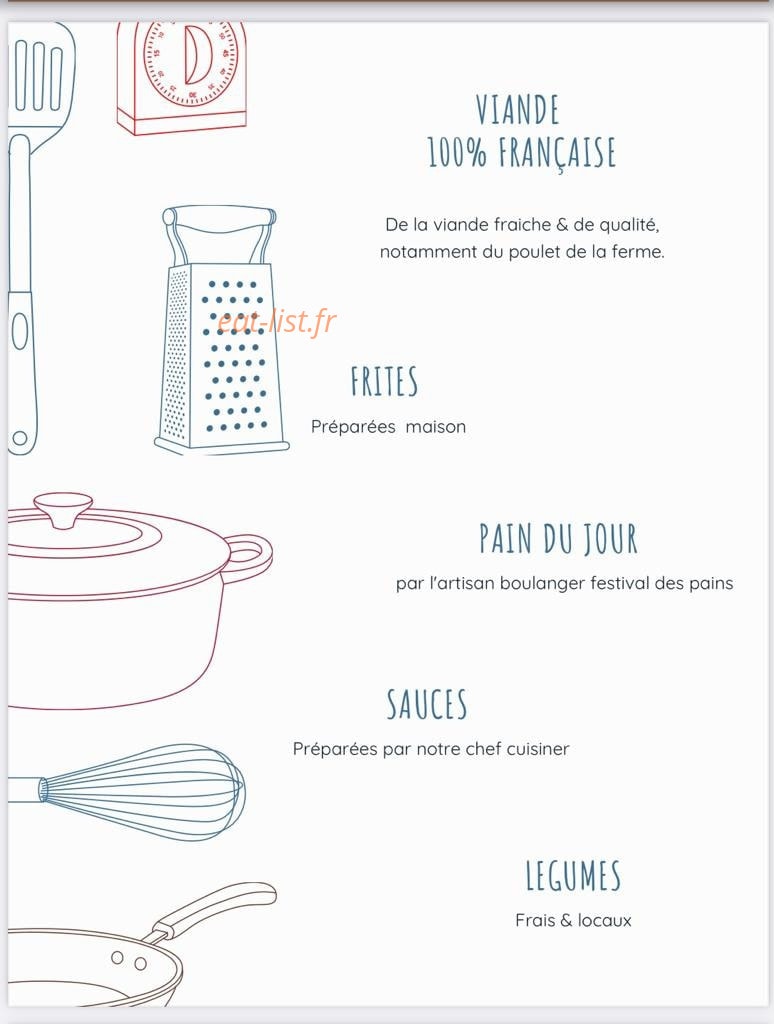 Palace grill — carte page 1