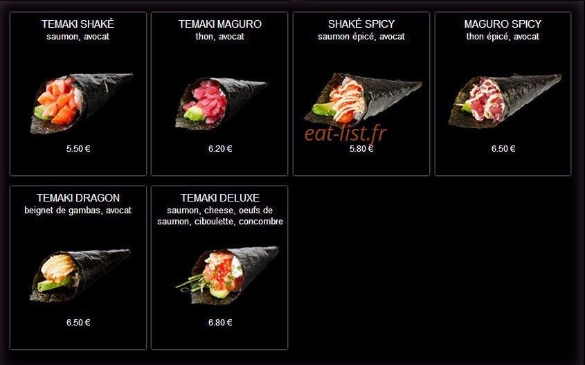 Enjoy Sushi — carte page 6
