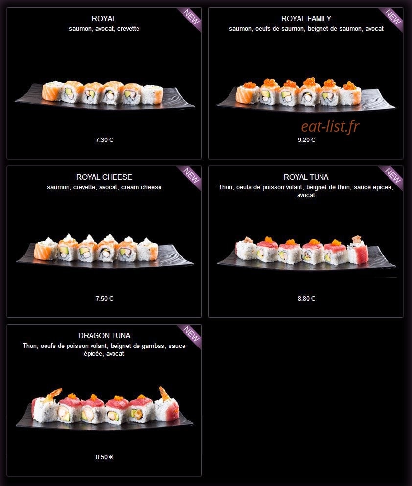 Enjoy Sushi — carte page 8