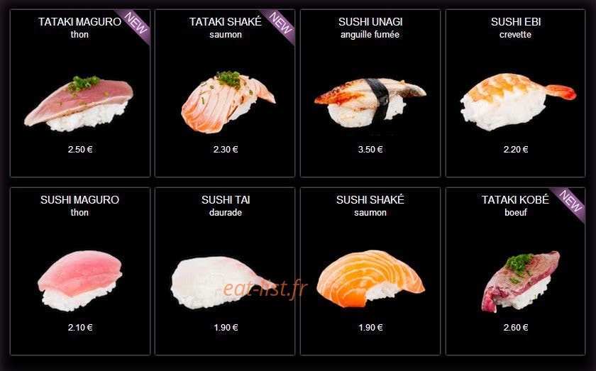 Enjoy Sushi — carte page 3