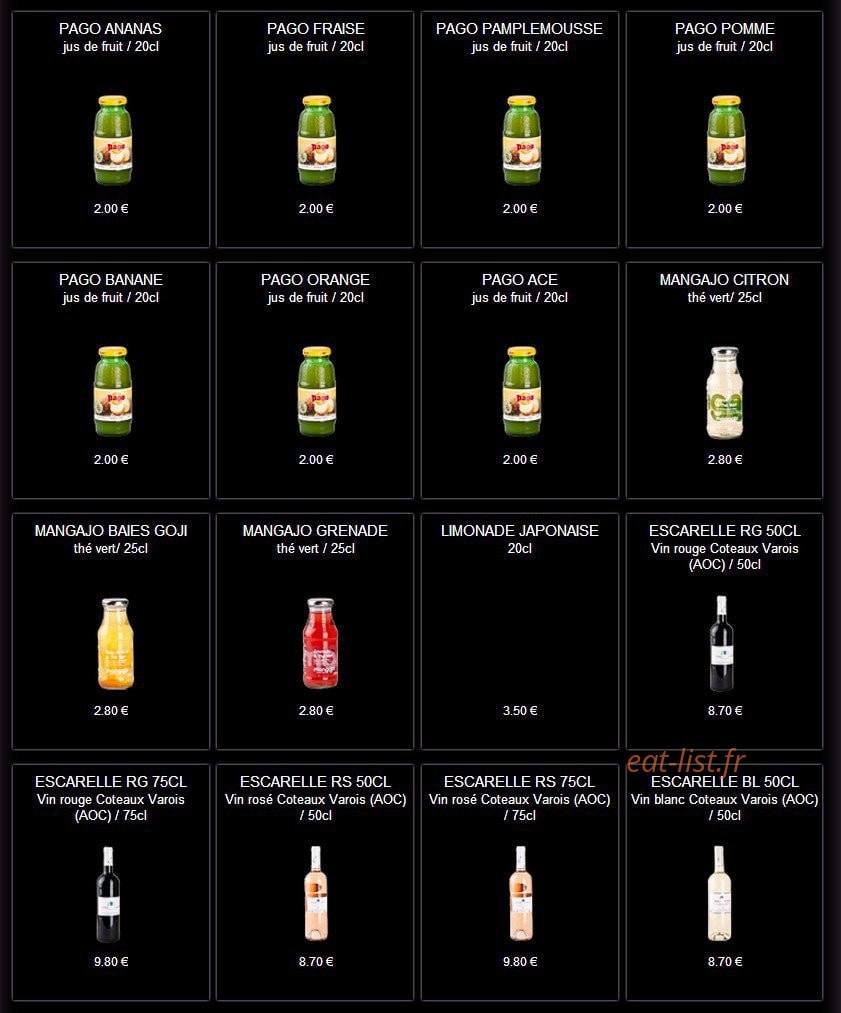 Enjoy Sushi — carte page 22