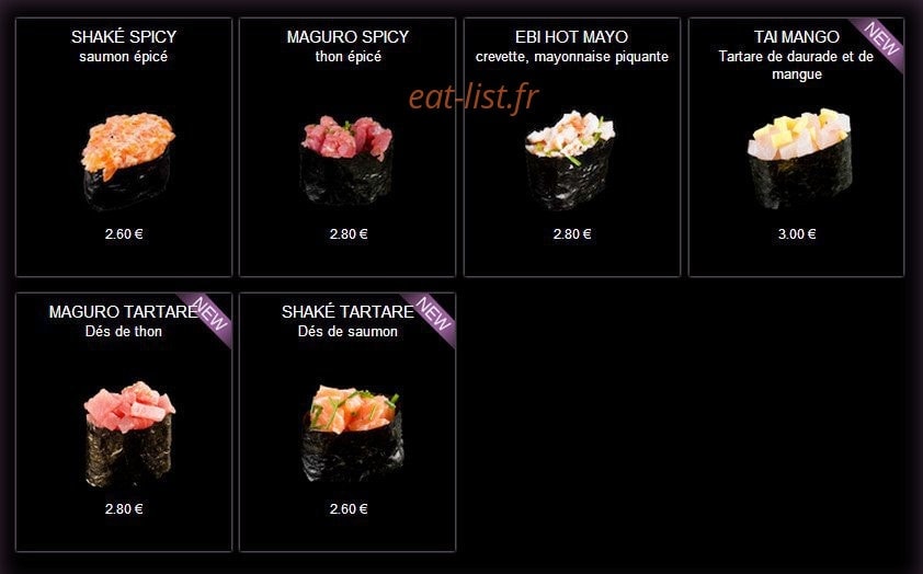 Enjoy Sushi — carte page 7