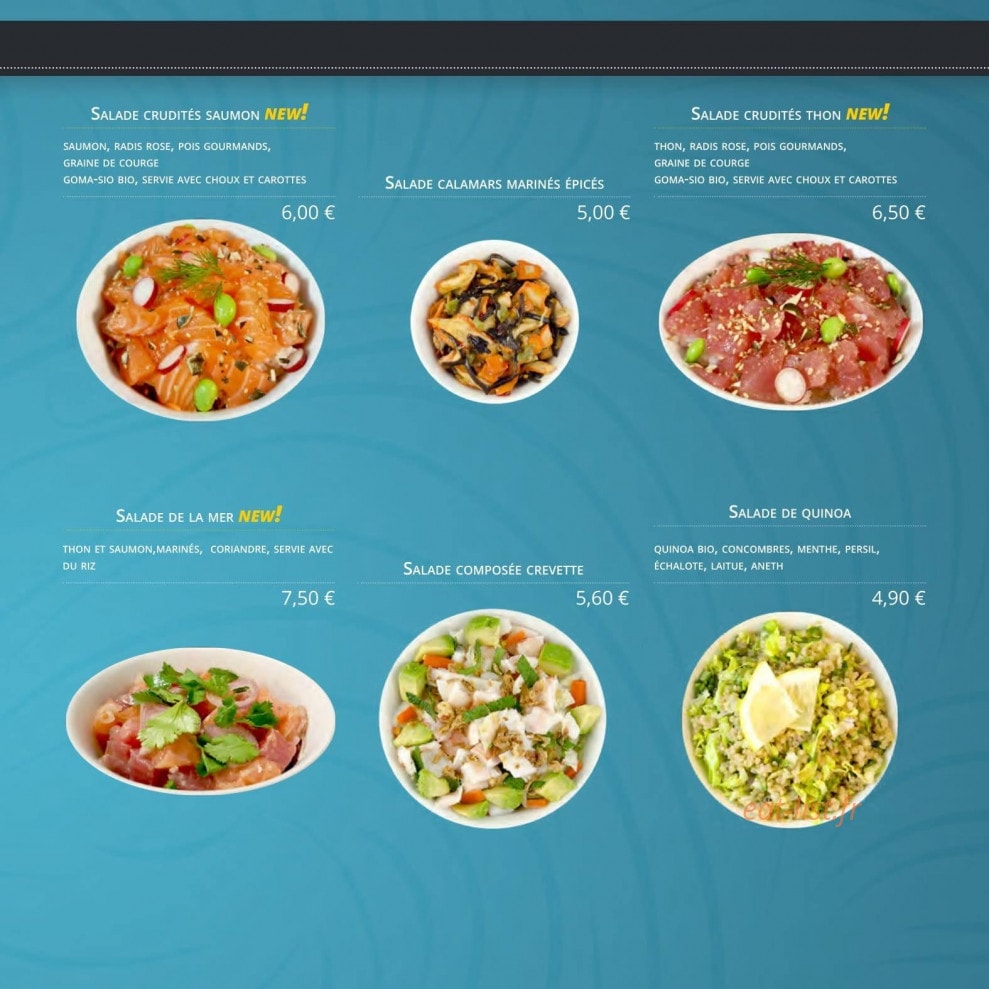 La Maison Des Sushis — carte page 9