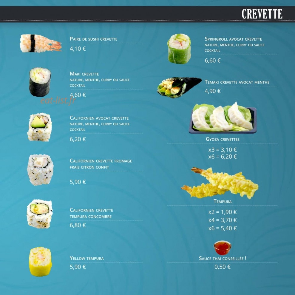 La Maison Des Sushis — carte page 17