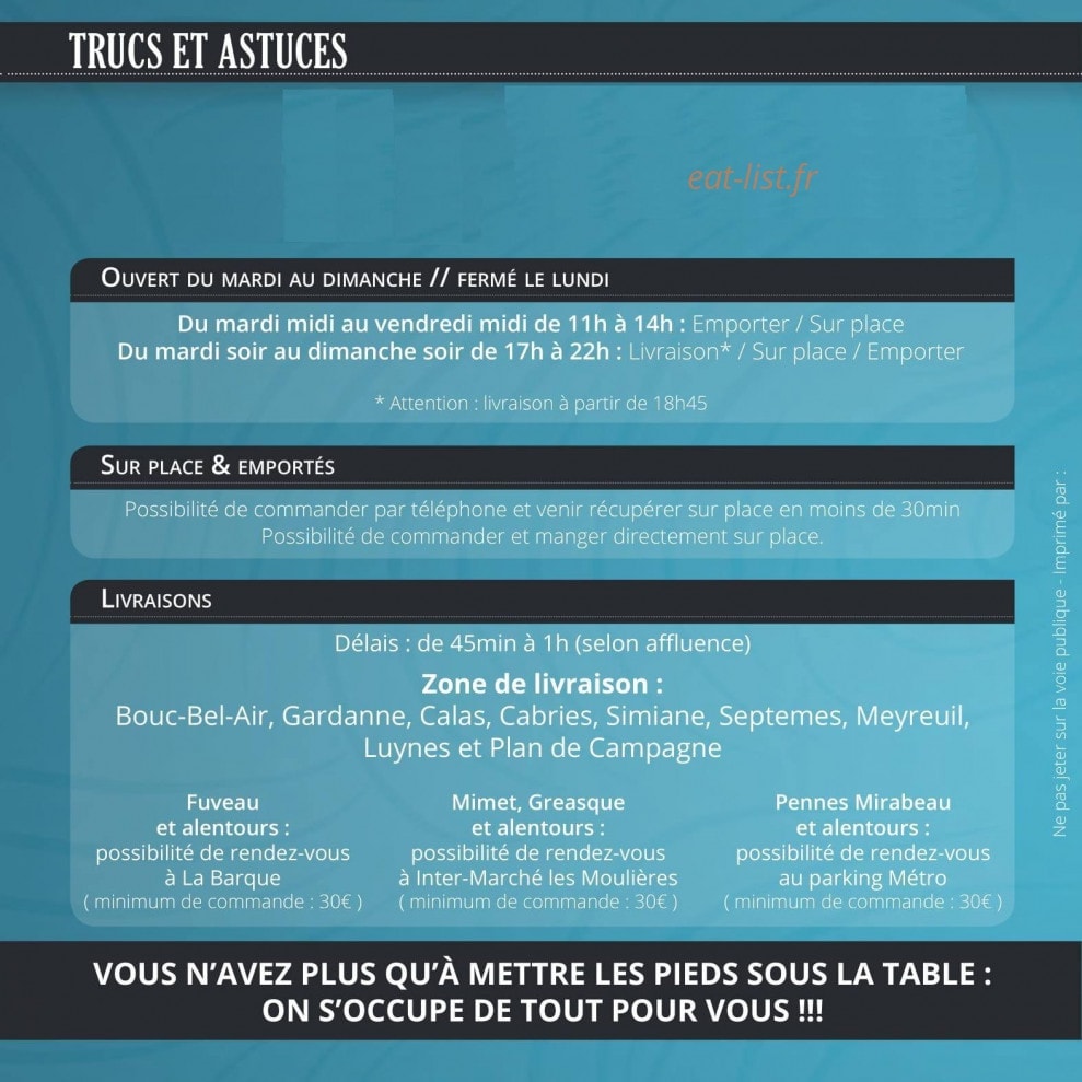 La Maison Des Sushis — carte page 22