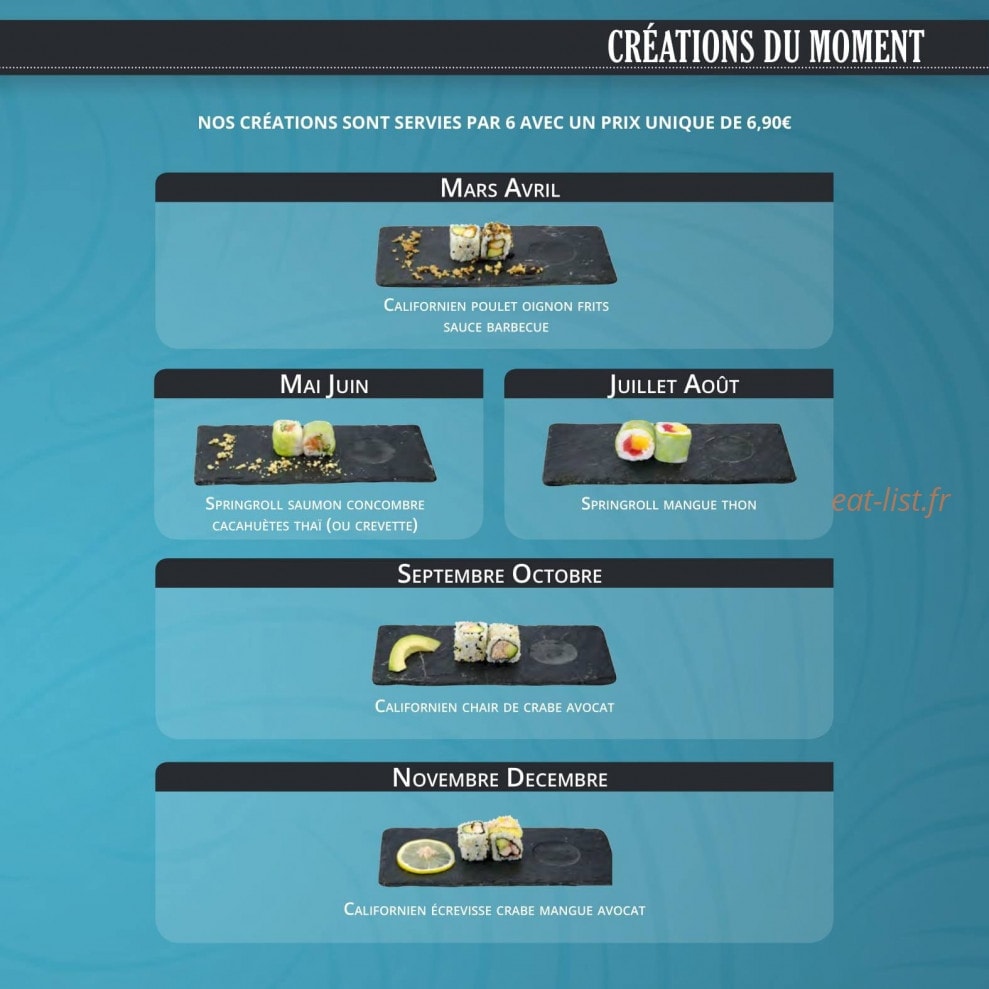 La Maison Des Sushis — carte page 5