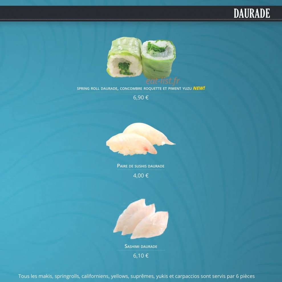 La Maison Des Sushis — carte page 19