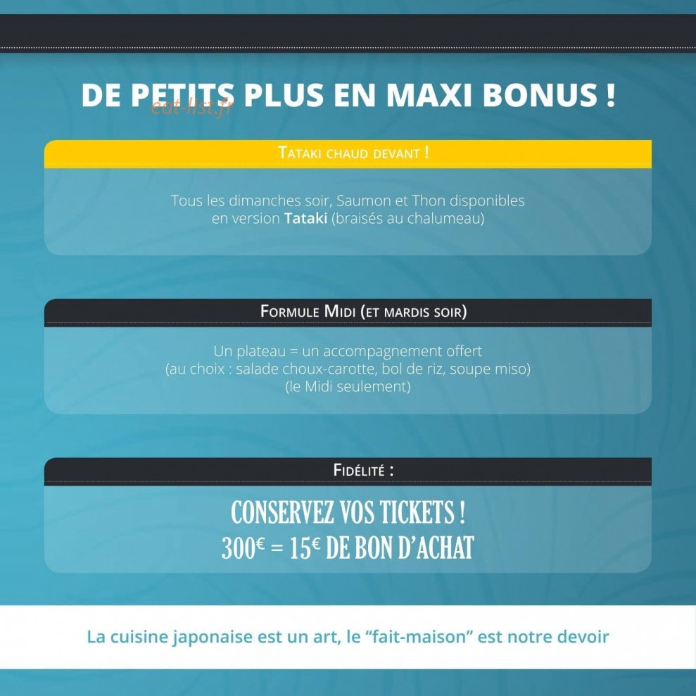 La Maison Des Sushis — carte page 23