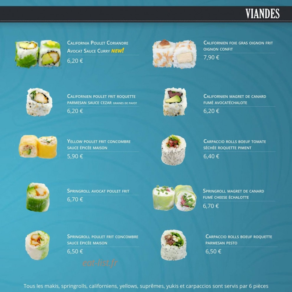 La Maison Des Sushis — carte page 7