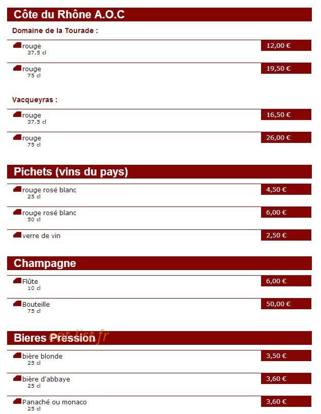 La terrasse — carte page 7