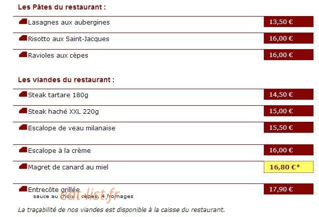La terrasse — carte page 2