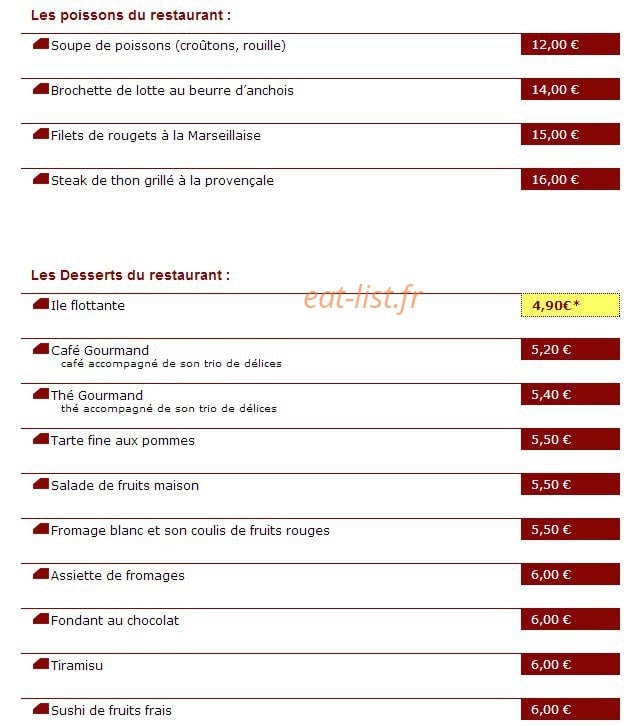 La terrasse — carte page 3