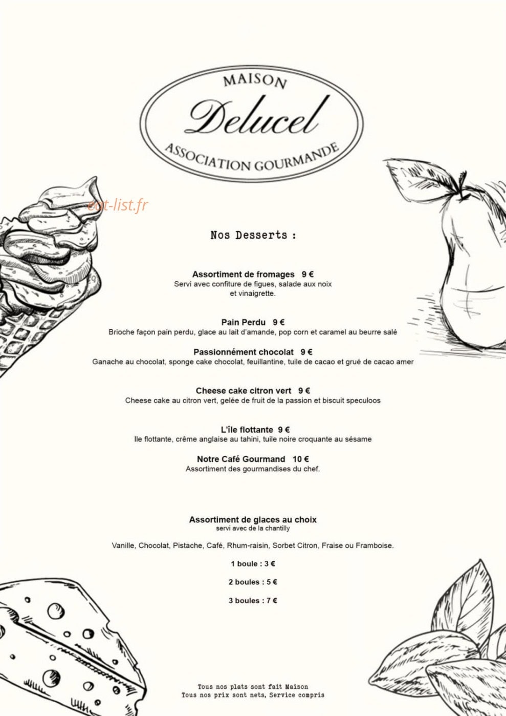 Maison Delucel — carte page 3