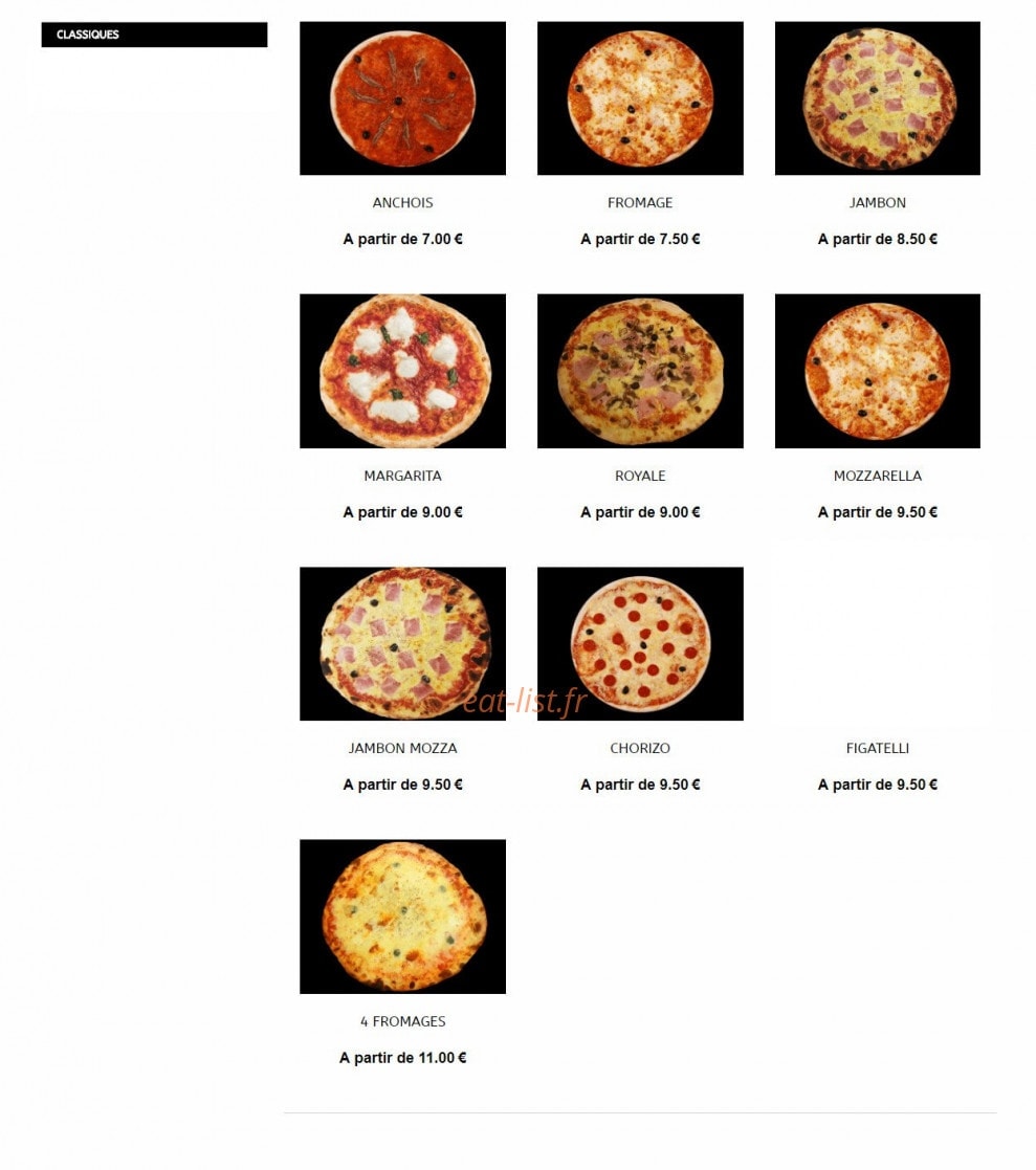 Pizze&Cook — carte page 1