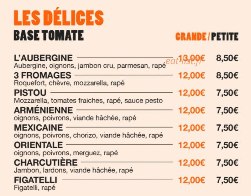 Chez Fabio — carte page 2