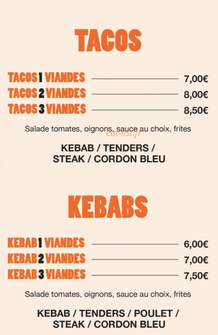 Chez Fabio — carte page 3