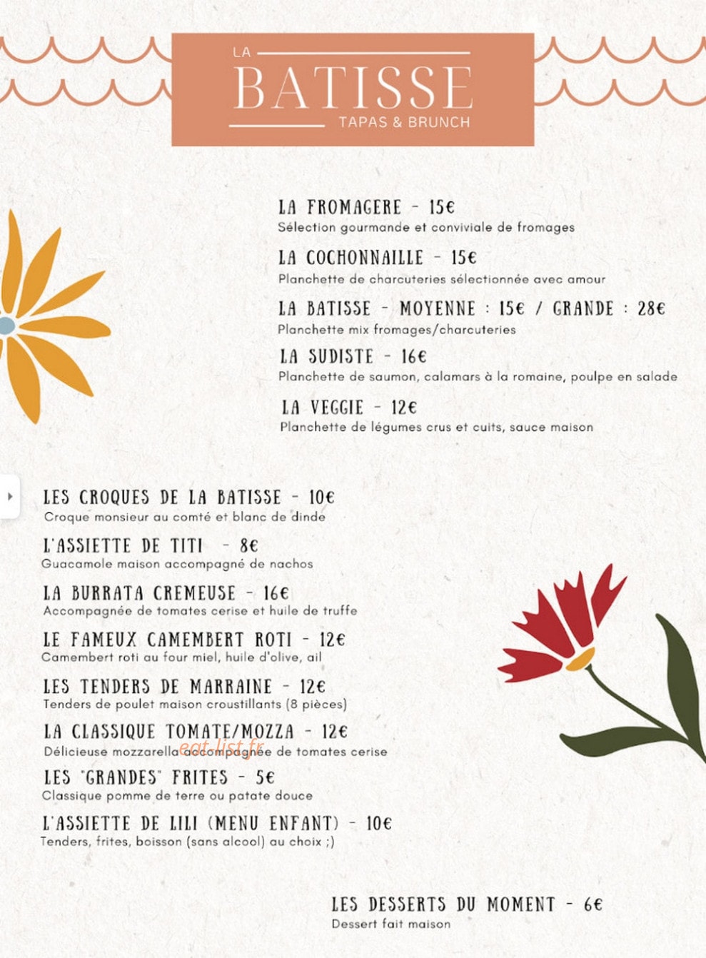 La Bâtisse — carte page 1