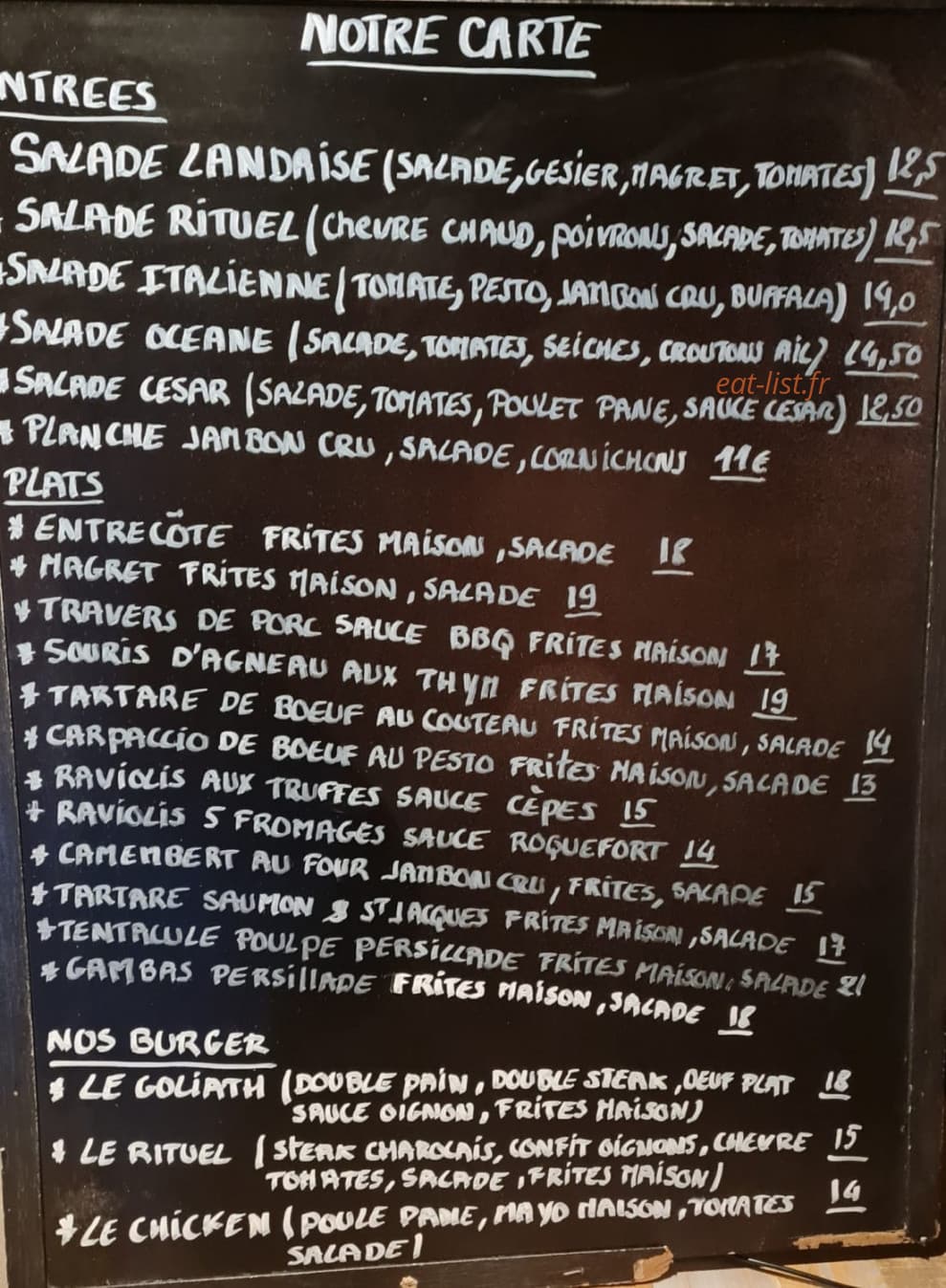 Le Rituel — carte page 1