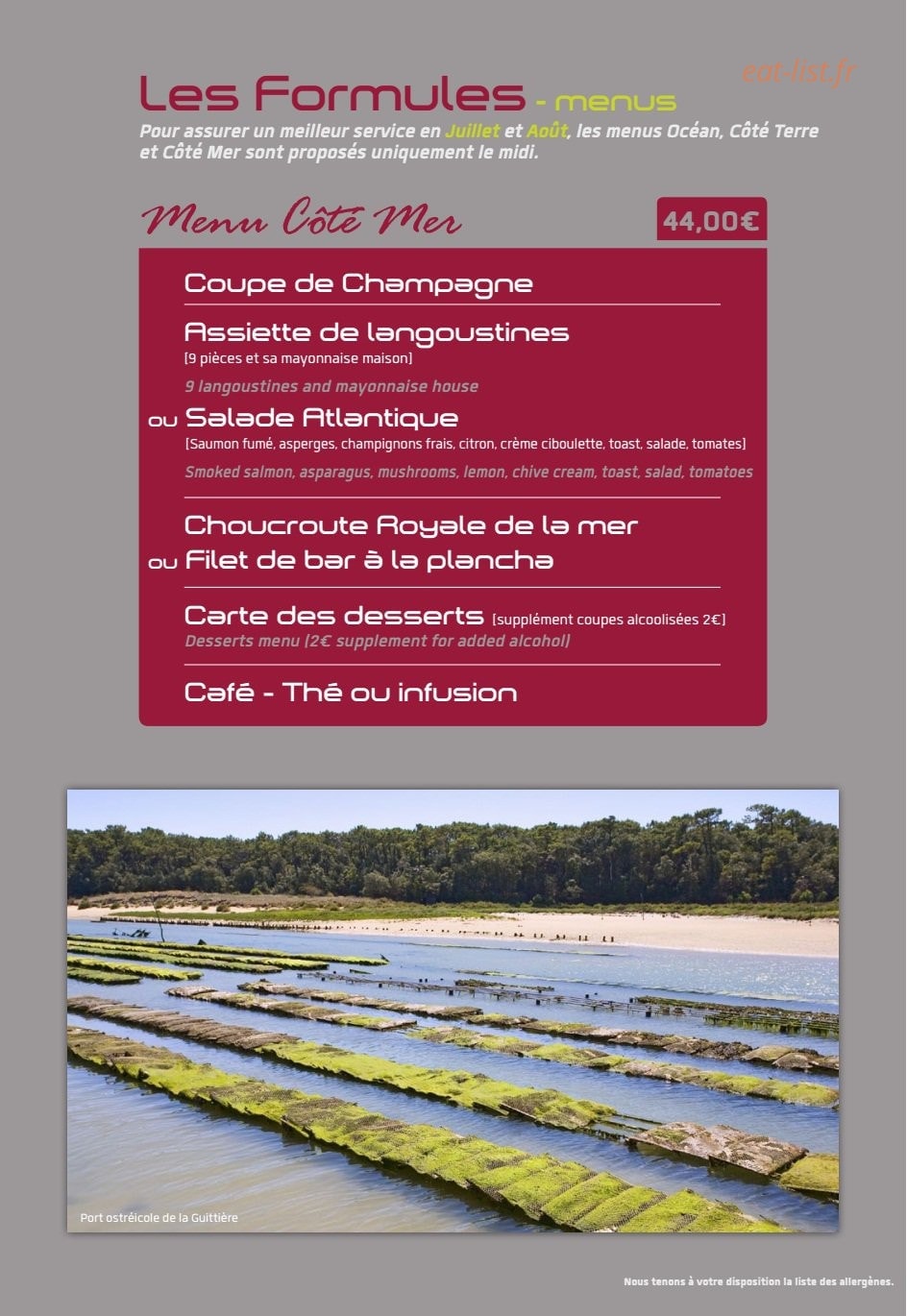 Le Sloop — carte page 16