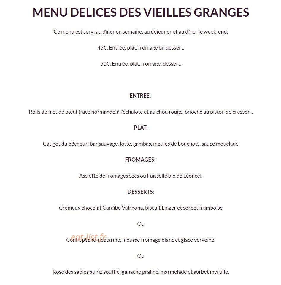 Les vieilles granges — carte page 2