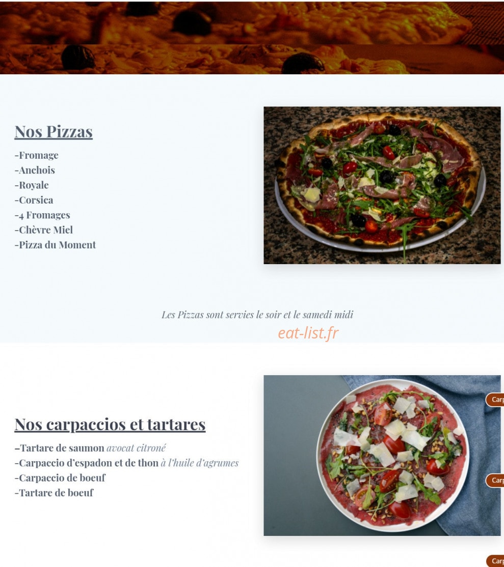 Coté braise — carte page 3
