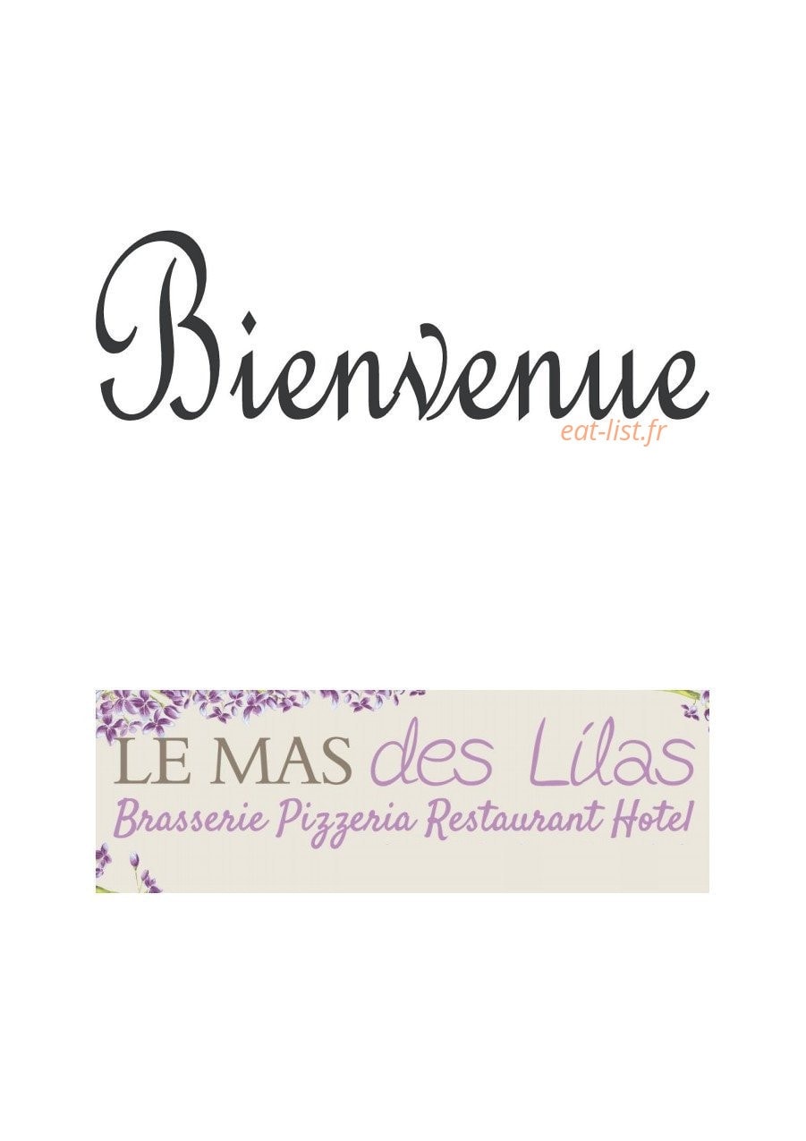 Le Mas des Lilas — carte page 1