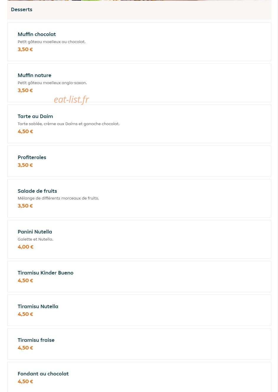 Le Mezze — carte page 6