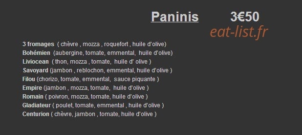 Pizza centurion — carte page 3