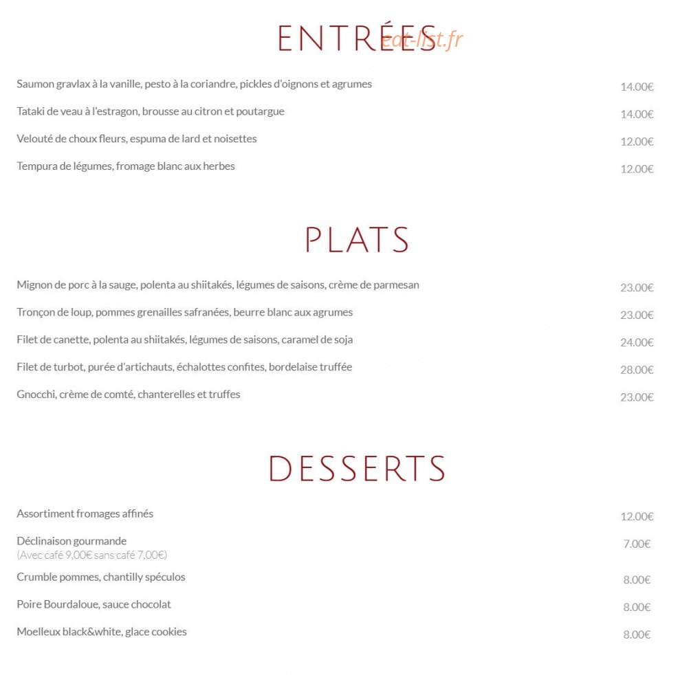 Royal Provence — carte page 1