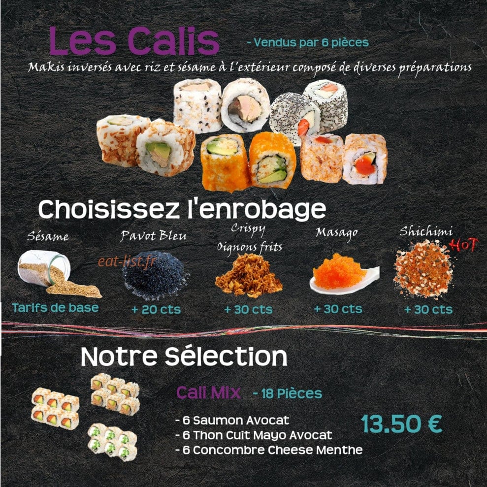 Frenchy Sushi — carte page 8