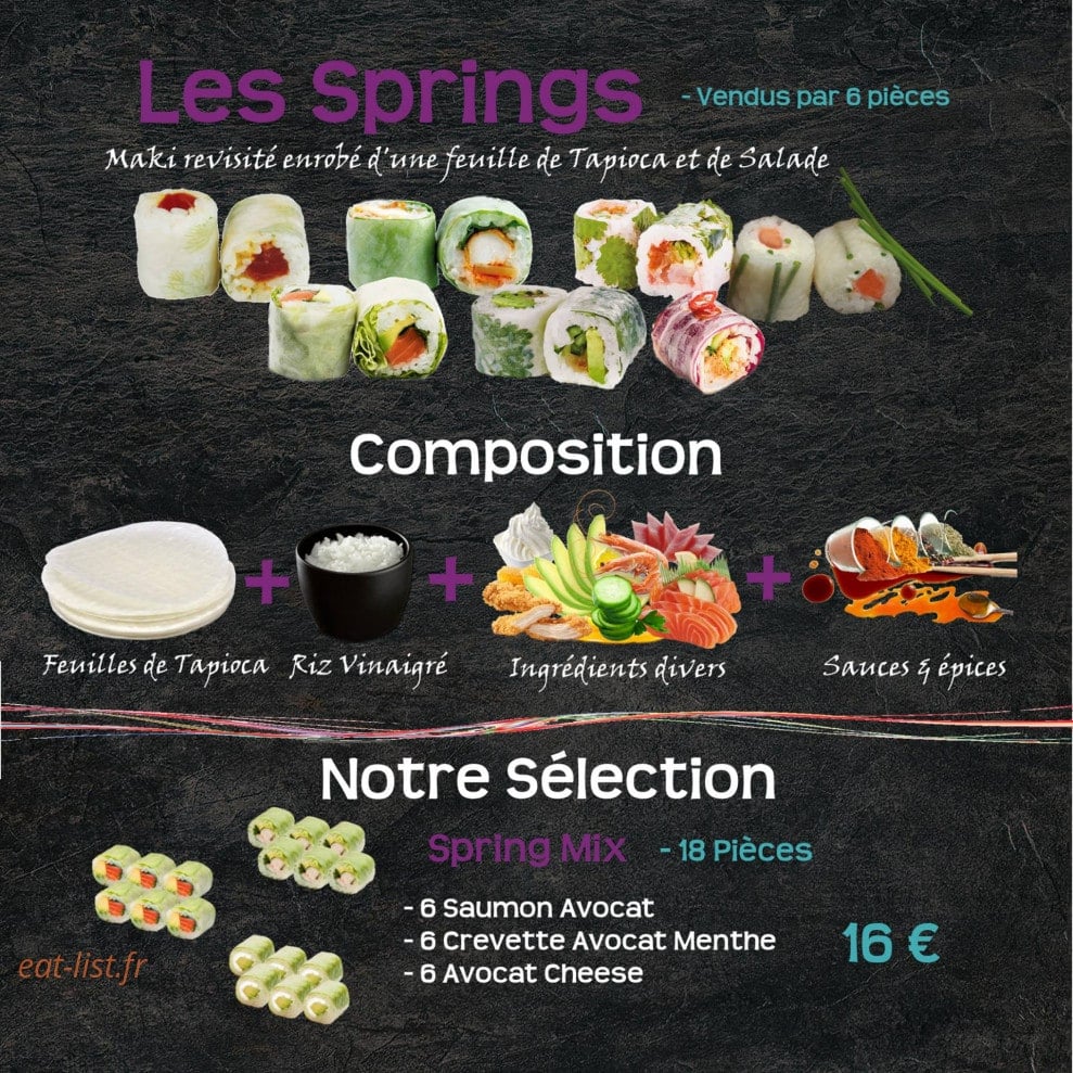 Frenchy Sushi — carte page 11
