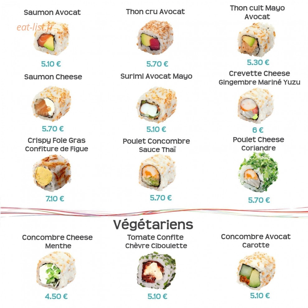 Frenchy Sushi — carte page 7