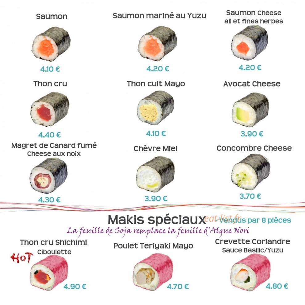 Frenchy Sushi — carte page 6
