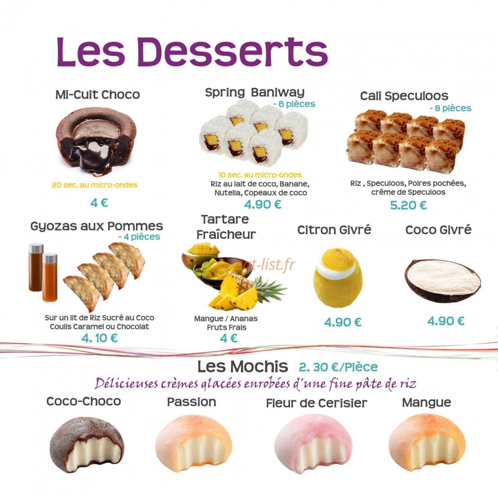 Frenchy Sushi — carte page 18