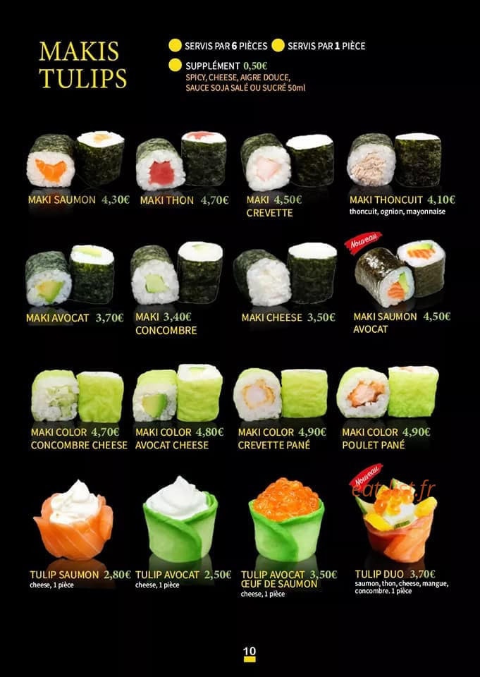 LS Sushi — carte page 9