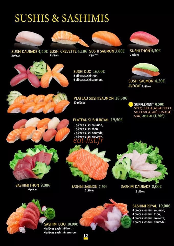 LS Sushi — carte page 8
