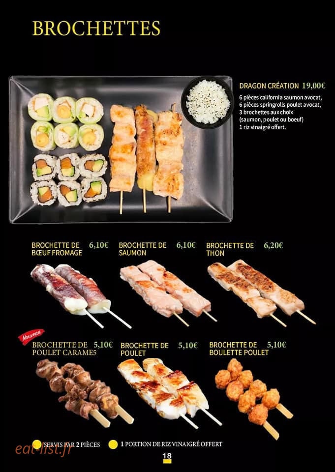 LS Sushi — carte page 4