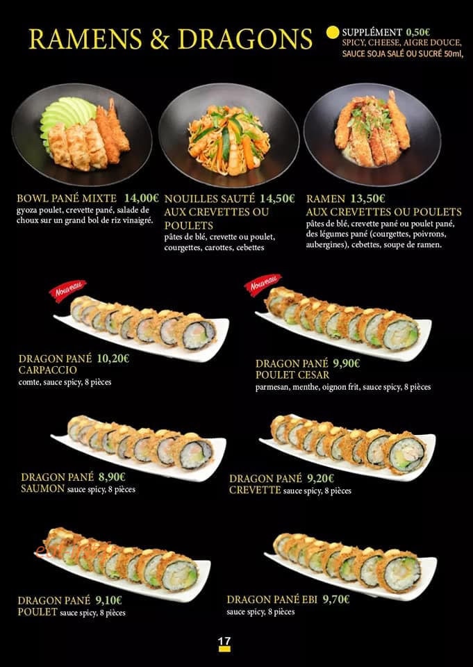 LS Sushi — carte page 3