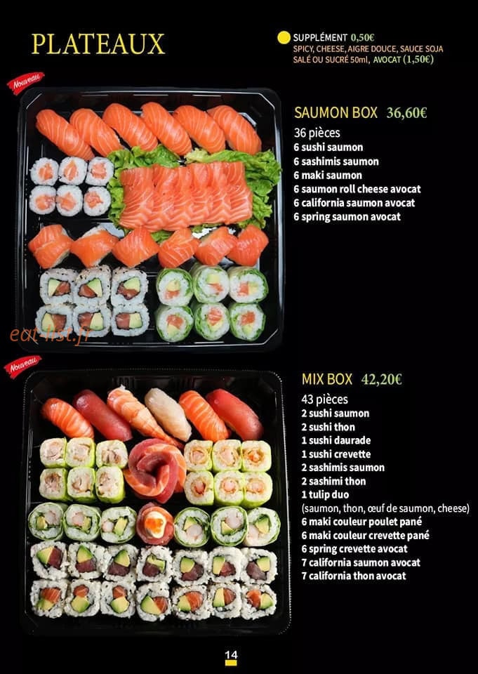 LS Sushi — carte page 6