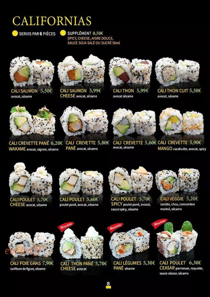 LS Sushi — carte page 11