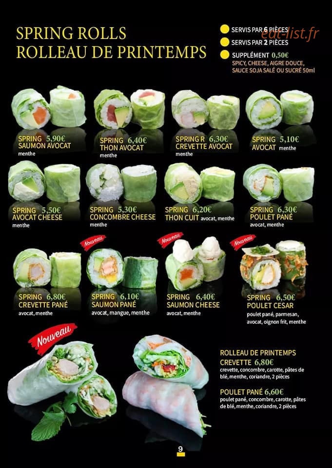 LS Sushi — carte page 10