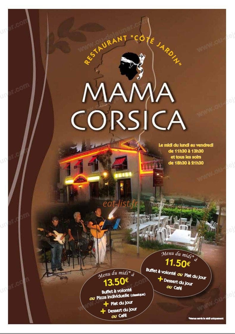 Mama Corsica — carte page 1