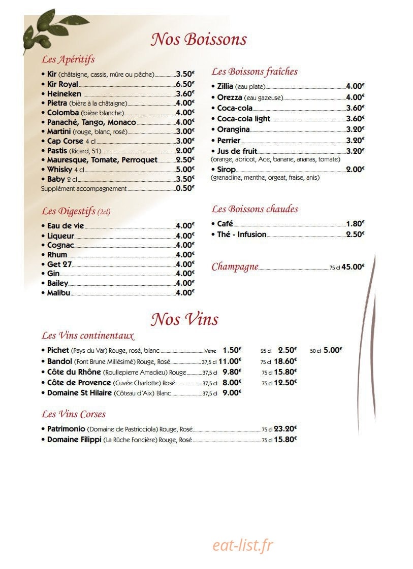 Mama Corsica — carte page 7