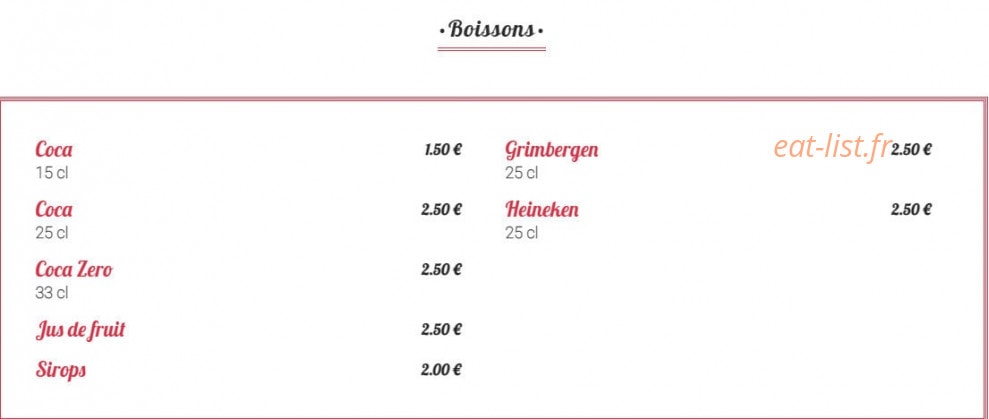 Marcel pizza — carte page 3