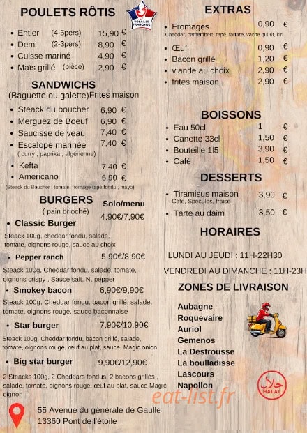 Rôtisserie-snack de l'étoile — carte page 2