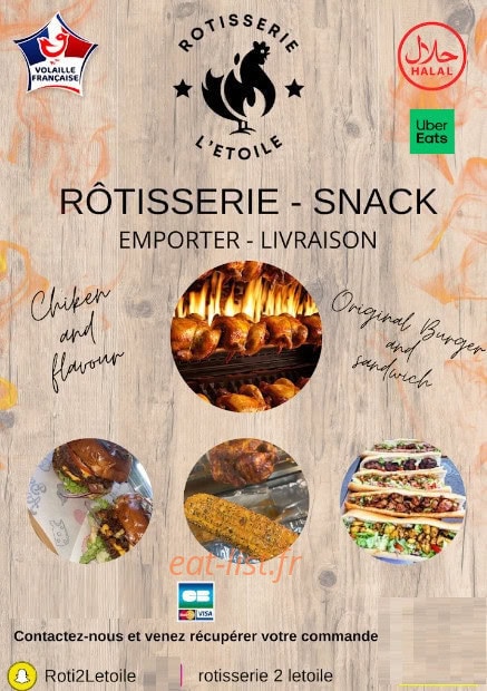 Rôtisserie-snack de l'étoile — carte page 1