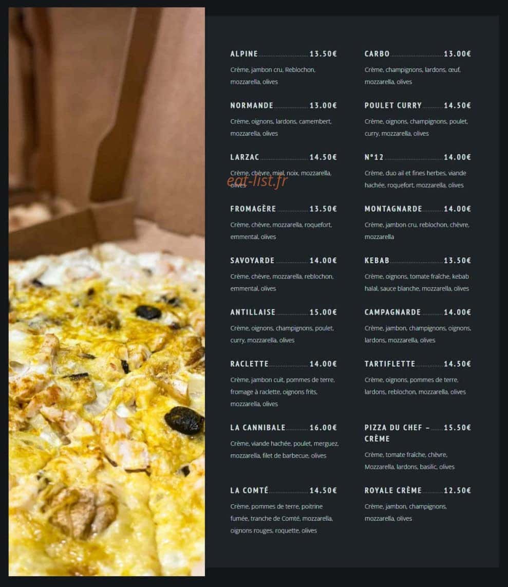Au Comptoir de Malia — carte page 2