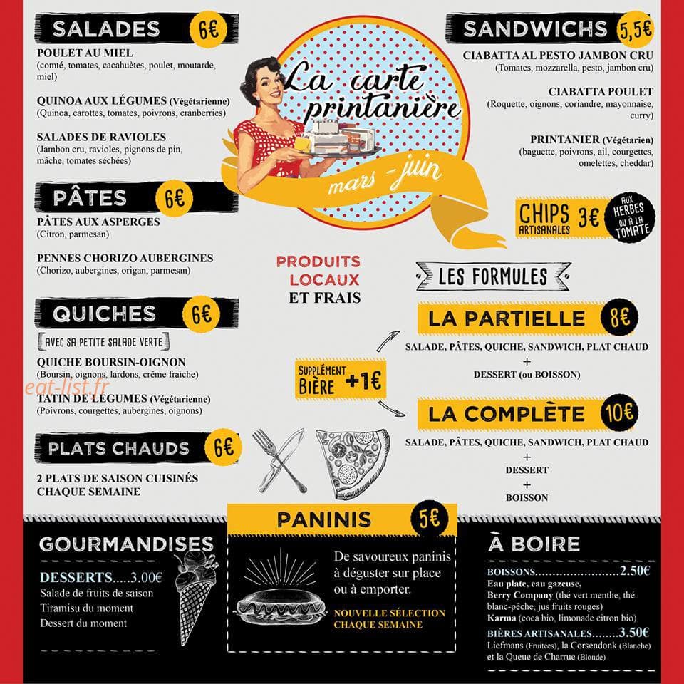 Cuisine et Vous — carte page 1